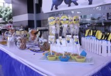 Minion temalı şeker ve kek ikramı izmir organizasyon