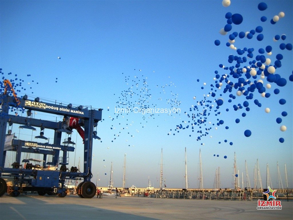 Didim d-marin açılış organizasyonu file balon uçurma izmir organizasyon